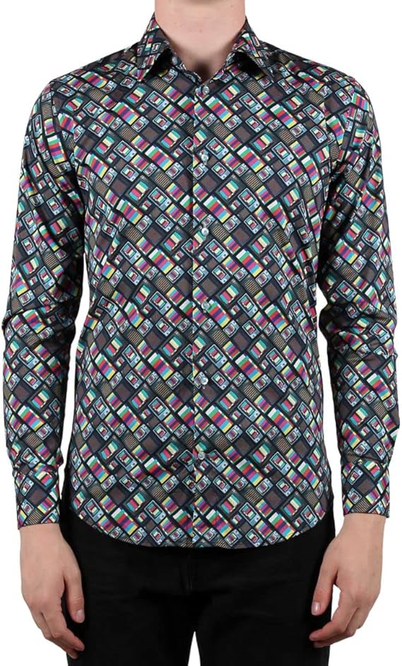 Amazon.co.jp: [コトンドゥ/CotonDoux] 柄シャツ メンズ 長袖 総